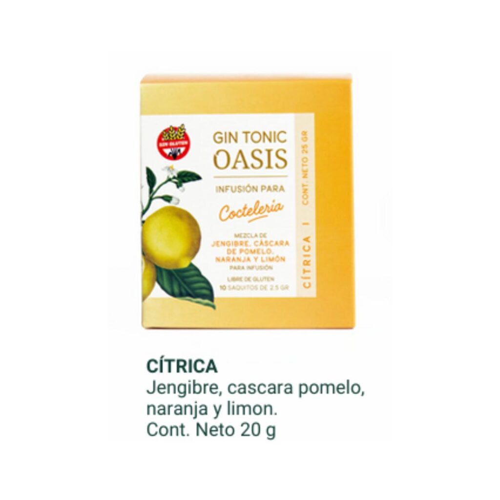 GIN TONIC CITRICA x 10saq. (H. OASIS)