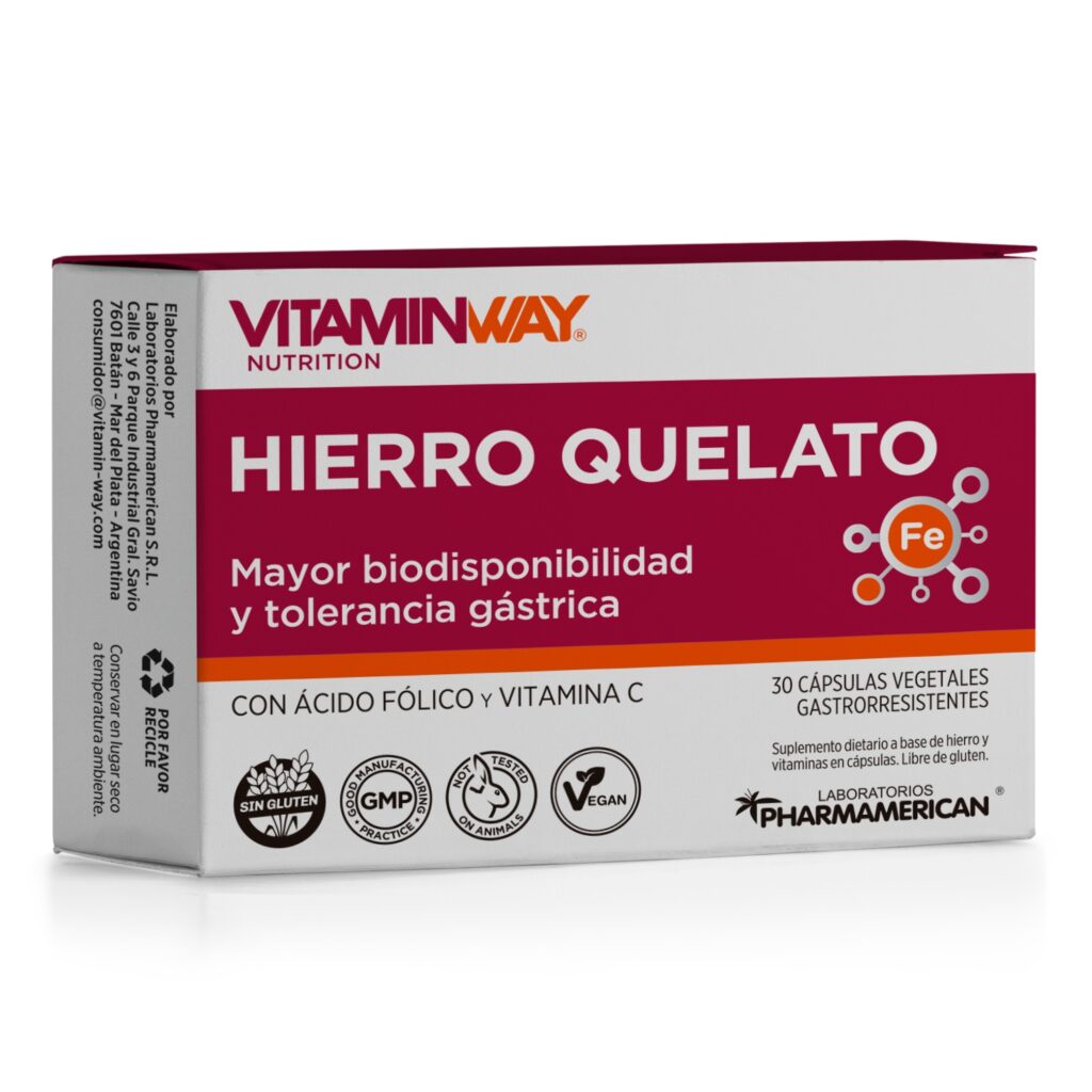 HIERRO QUELATO x30 caps. (VITAMIN WAY)