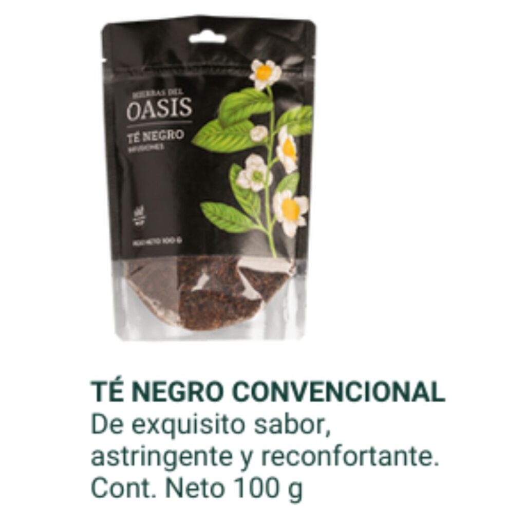 TE NEGRO CONVENCIONAL DOY PACK x100gr. (H. OASIS)