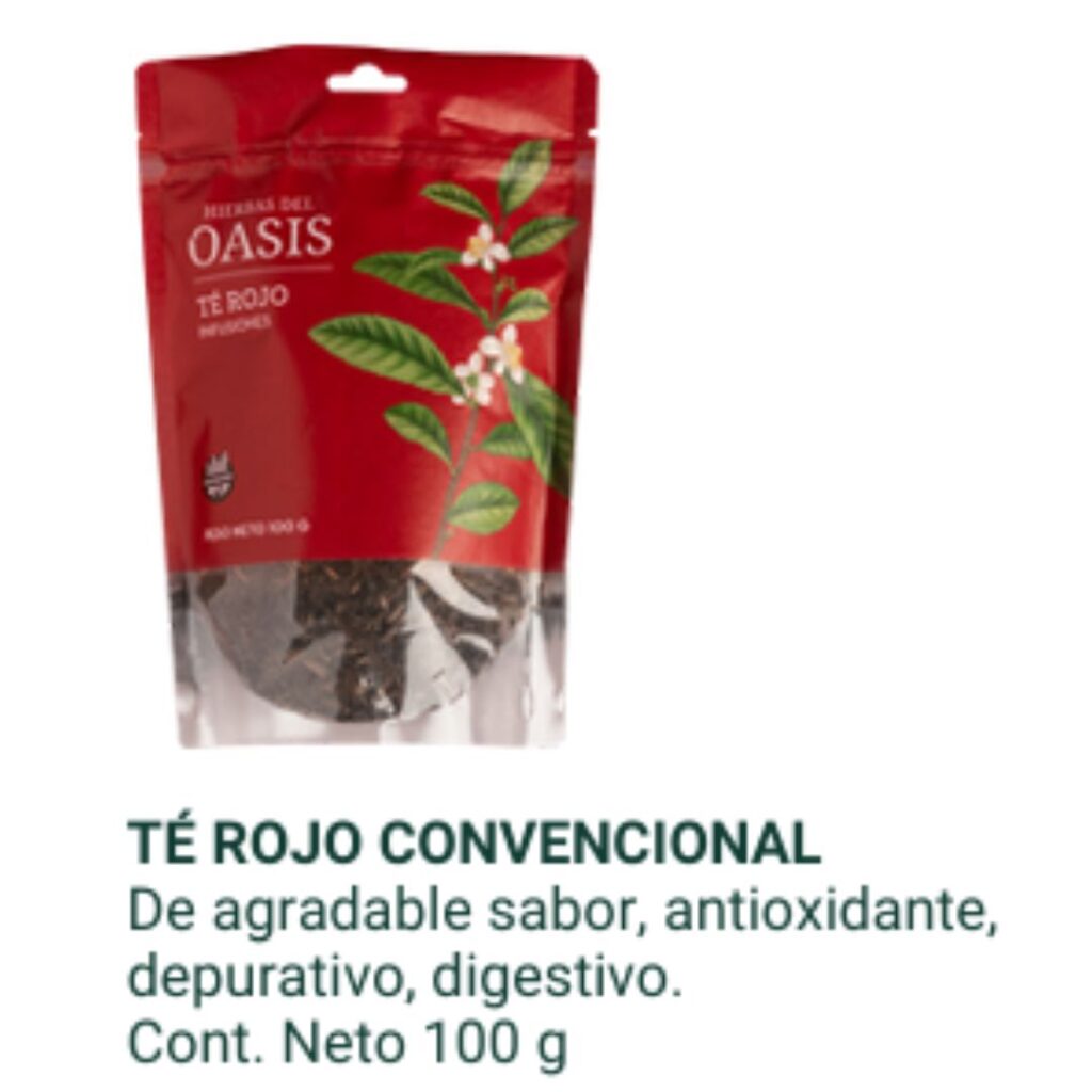 TE ROJO CONVENCIONAL DOY PACK x100gr. (H. OASIS)