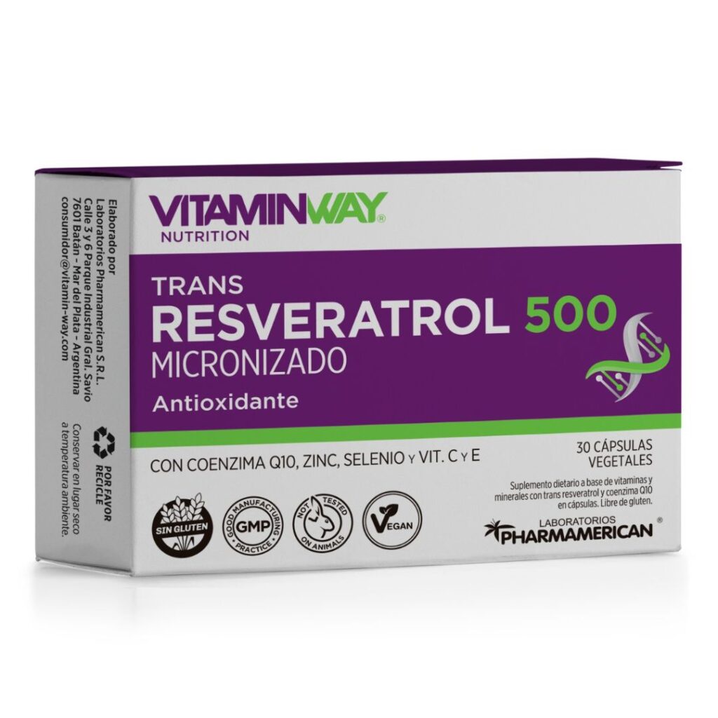 TRANS RESVERATROL 500 x30 caps. (VITAMIN WAY)