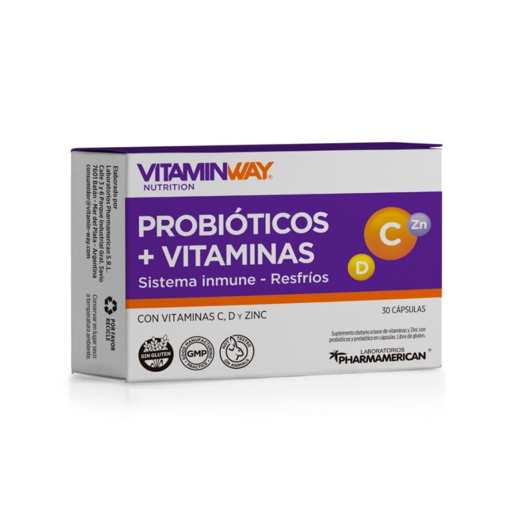 PROBIOTICOS + VITAMINAS x30 caps. (VITAMIN WAY)