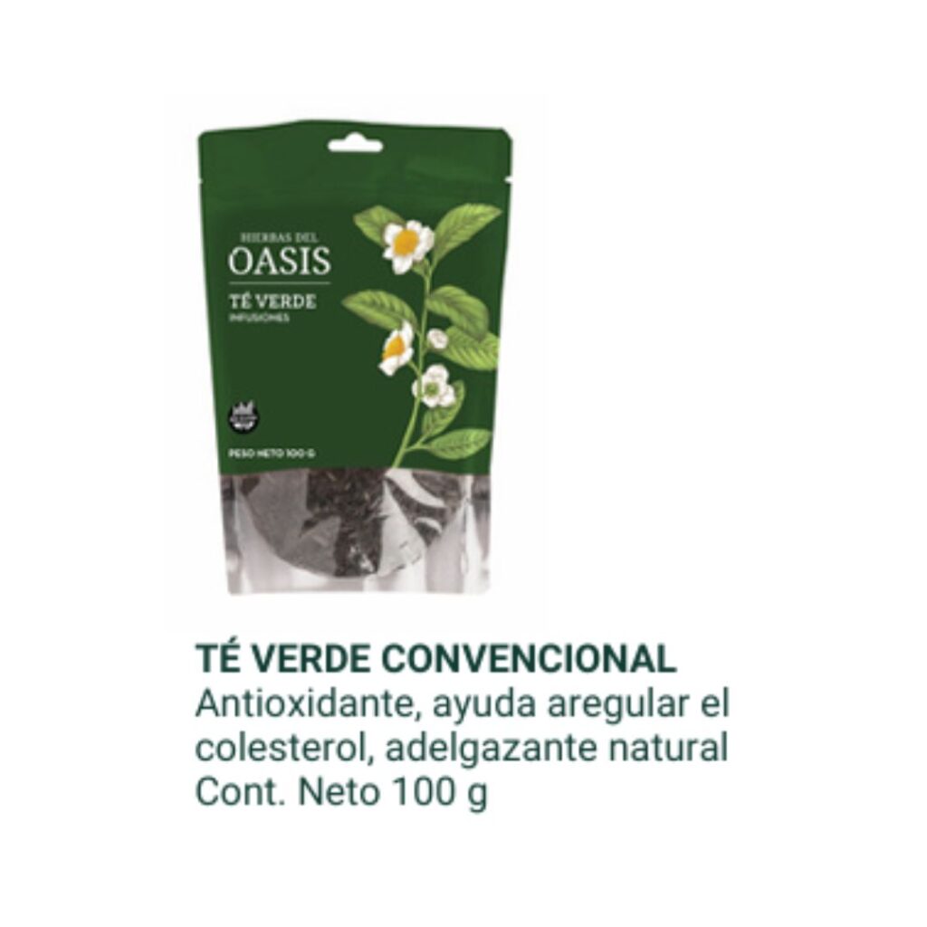 TE VERDE CONVENCIONAL DOY PACK x100gr. (H. OASIS)