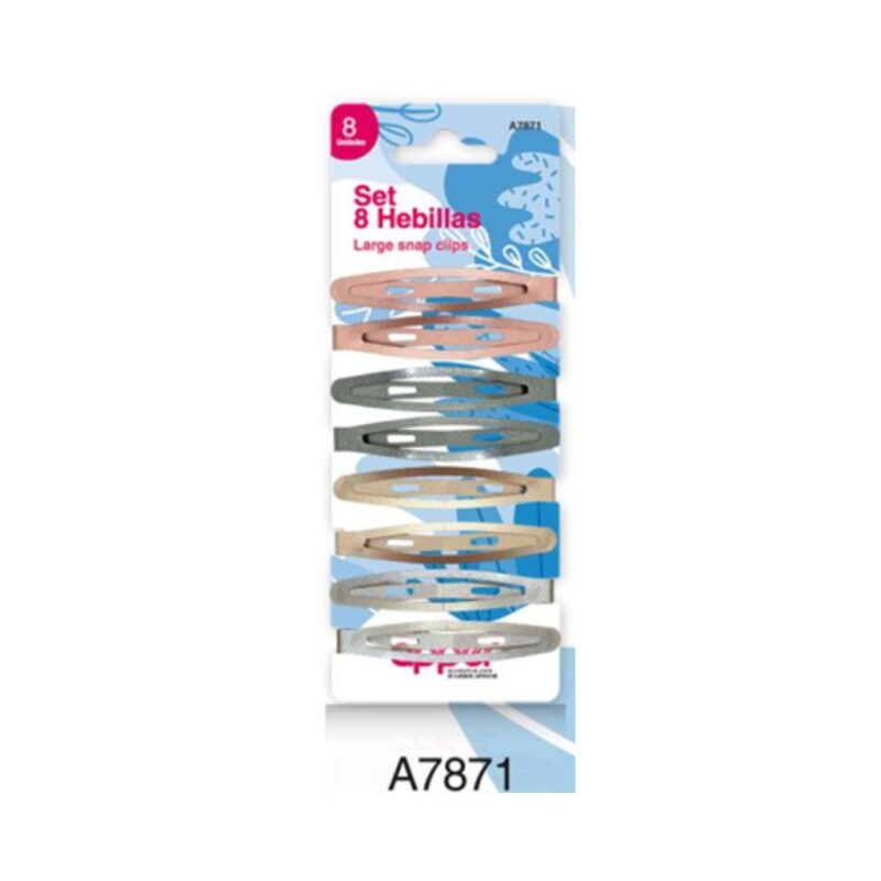 HEBILLAS SET x 8und COLORES METALICOS A-7871 (APPER)