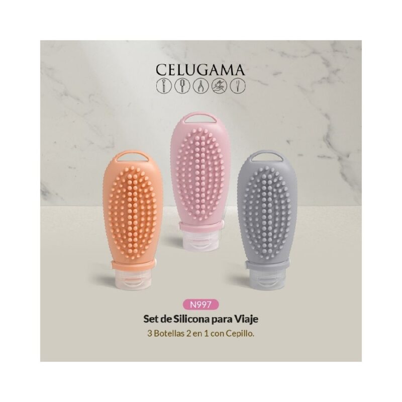SET DE VIAJE N-997 ENVASES x 3und SILICONA (JESSAMY)