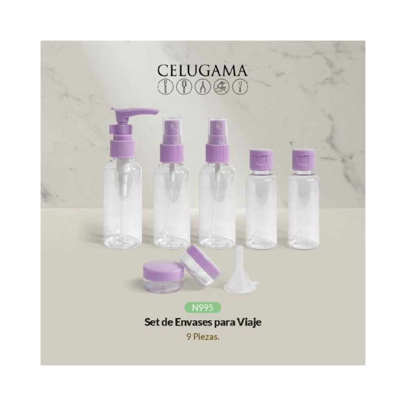 SET DE VIAJE N-995 ENVASES x 9und TRAVEL KIT (JESSAMY)