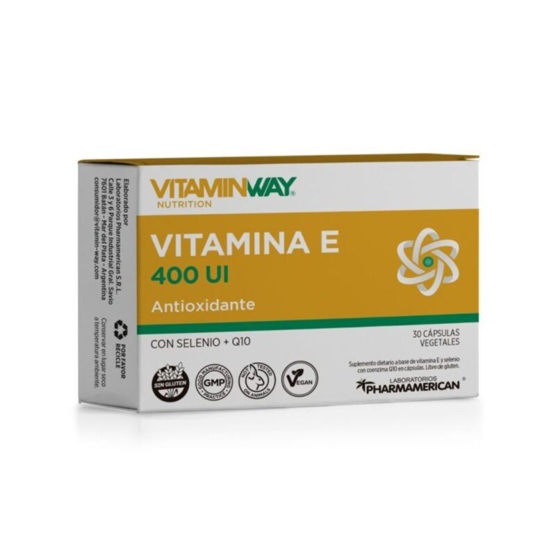 VITAMINA E 400UI x30 comp. PROMO ABRIL 2026 30% Dto. (VITAMIN WAY)