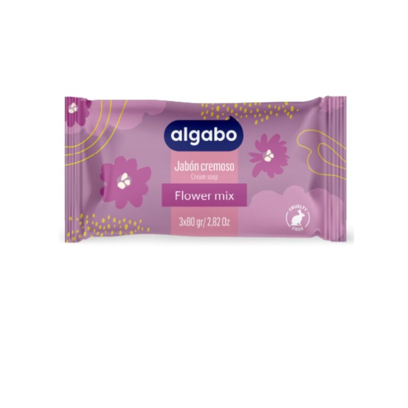 JABON DE TOCADOR FLOWER MIX Pack 3x80gr. (6040380)