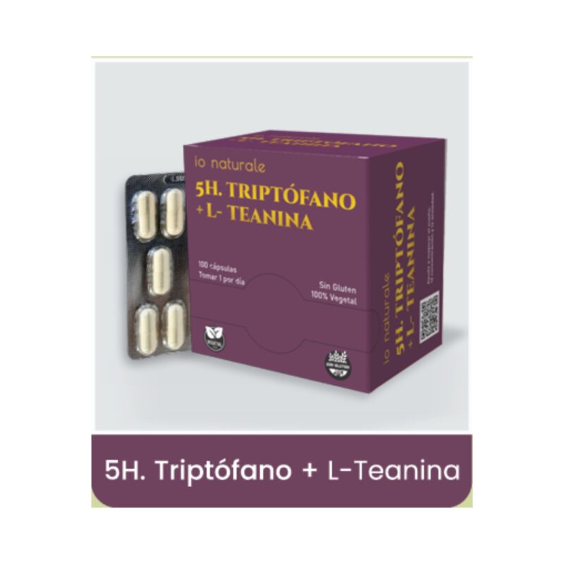 5H. TRIPTOFANO + L-TEANINA Blistera x100 Caps. (IO NATURALE)