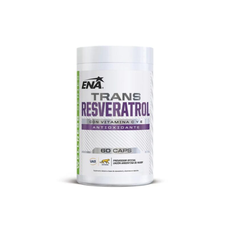 TRANS-RESVERATROL 250mg. x 60caps. PROMO MENSUAL 20% DESC. (ENA SPORT)