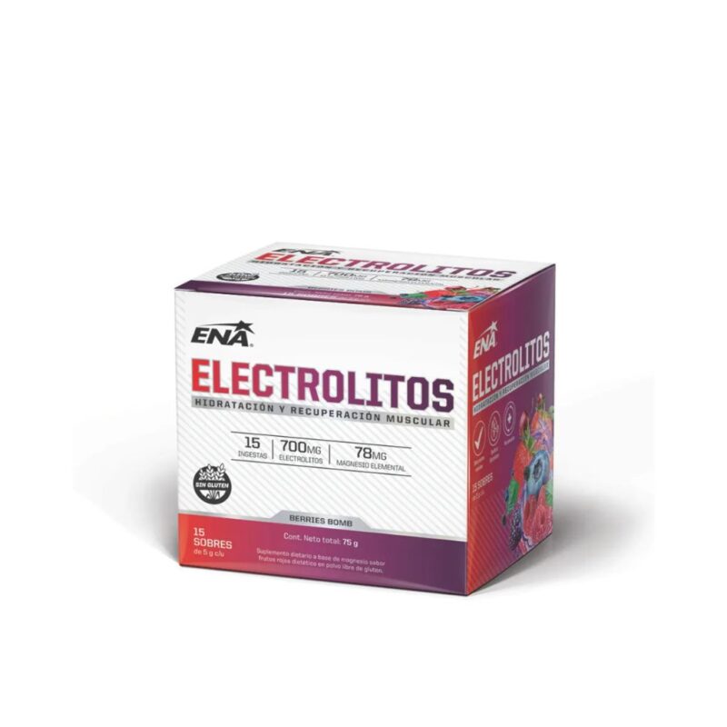 ELECTROLITOS BERRIES BOMB x15 sobres PROMO MENSUAL 20% DESC. (ENA SPORT)