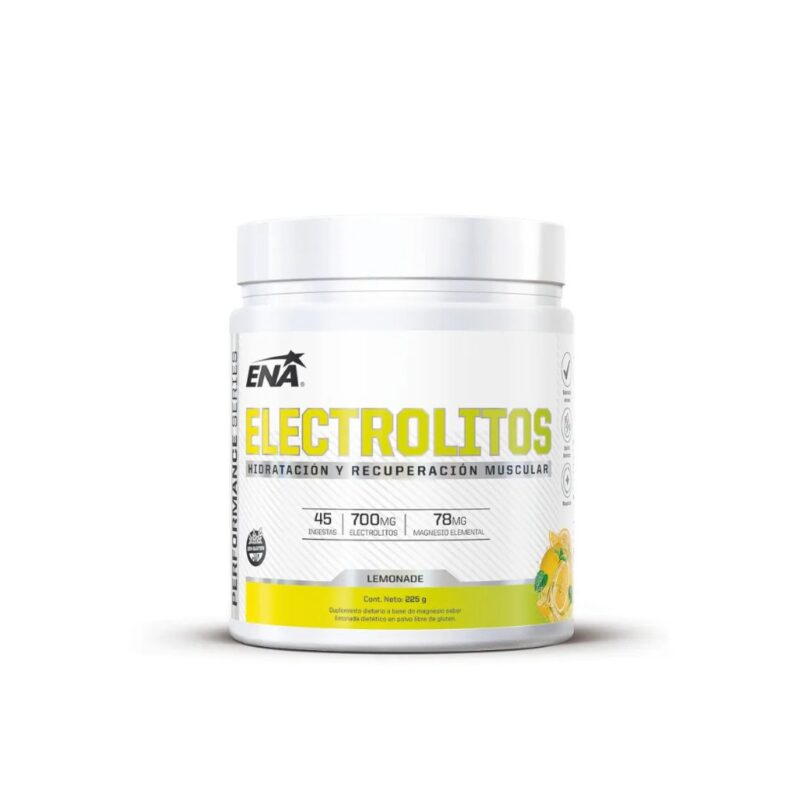 ELECTROLITOS LEMONADE x225gr. PROMO MENSUAL 20% DESC. (ENA SPORT)