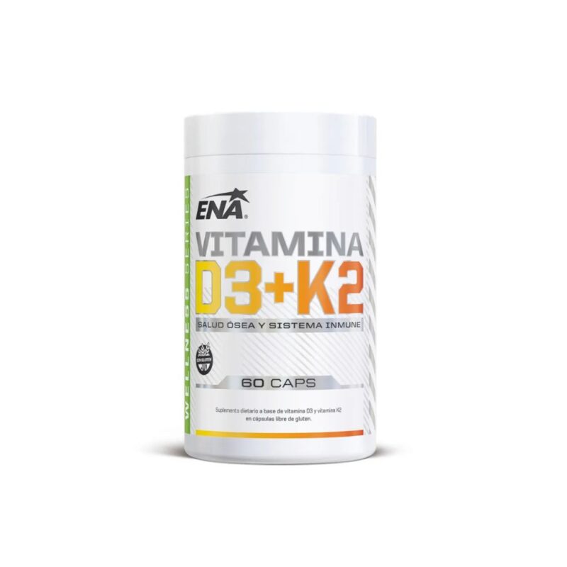VITAMINA D3 + K2 x60caps. PROMO MENSUAL 25% DESC.(ENA SPORT)