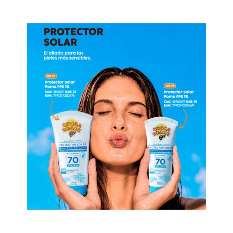 PROTECTOR SOLAR SPF 70 POMO x100gr. (4876009)