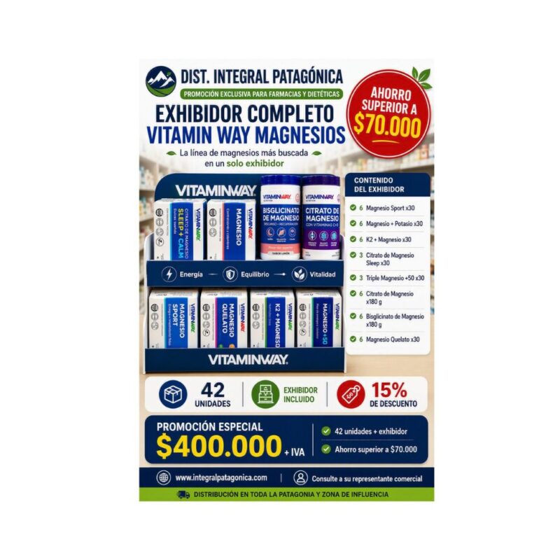 EXHIBIDOR DE MAGNESIOS x42 unidades OFERTA